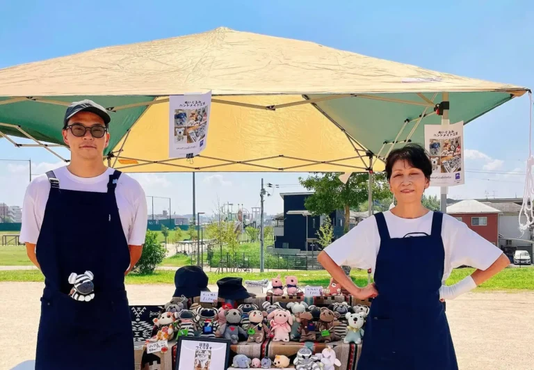 ぬいぐるみ販売中の様子